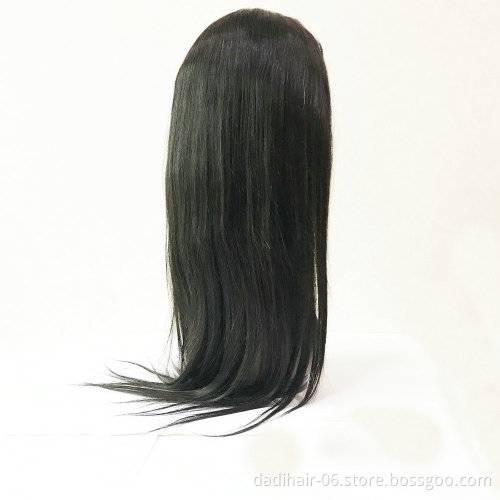 Adorable factory price 100% human hair 360 front lace wig,wholesale silk straight hair wig for hair vendors